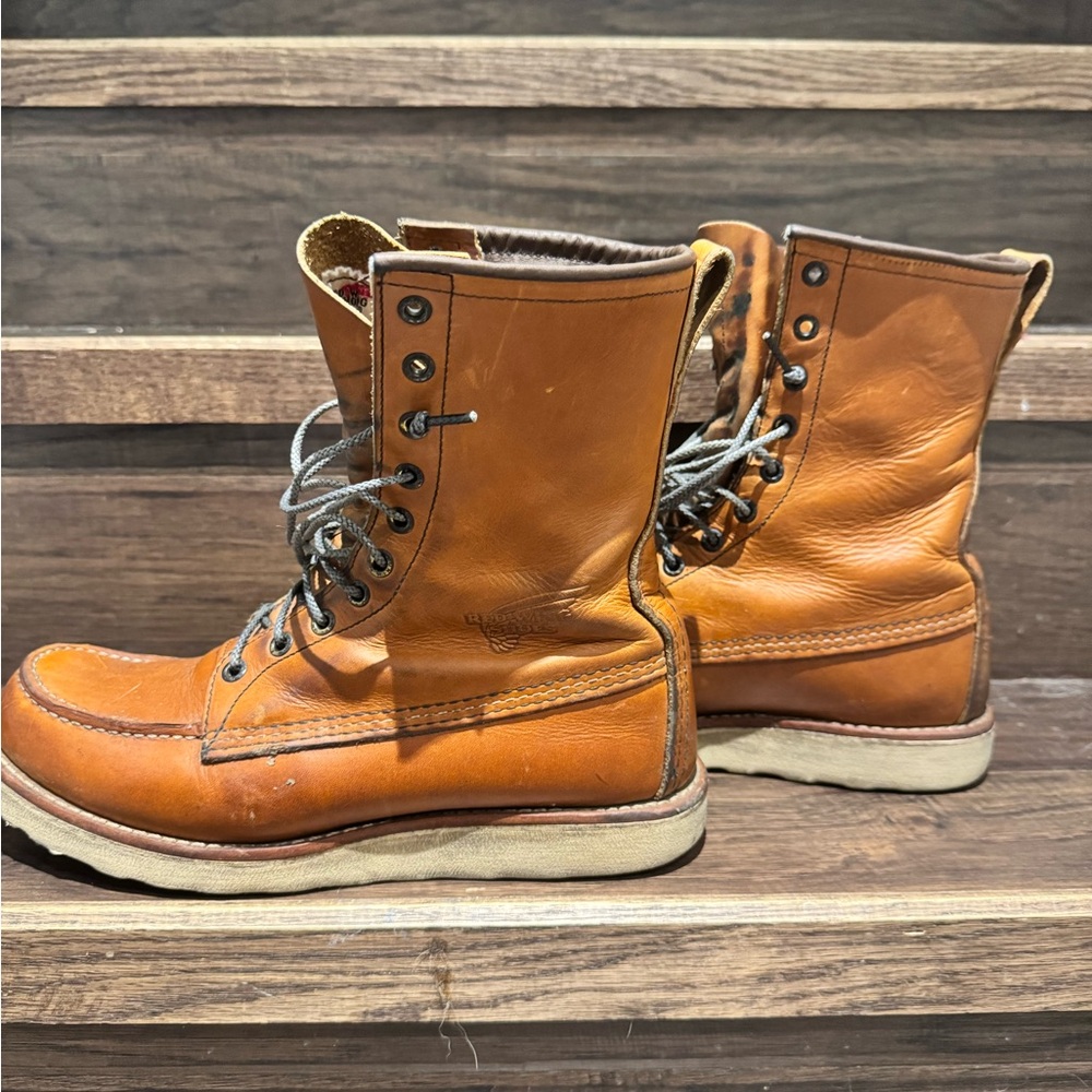Red Wing Shoes Tan Leather Boots